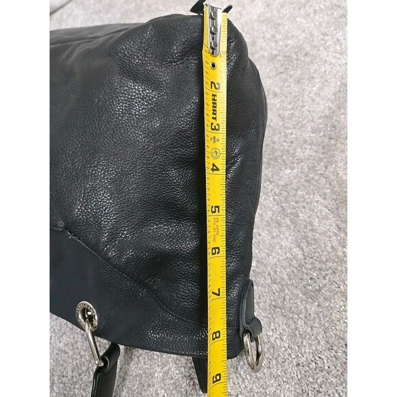 Longchamp Pebbled Genuine Leather Tote Shoulder Handbag Black - Picture 14 of 16